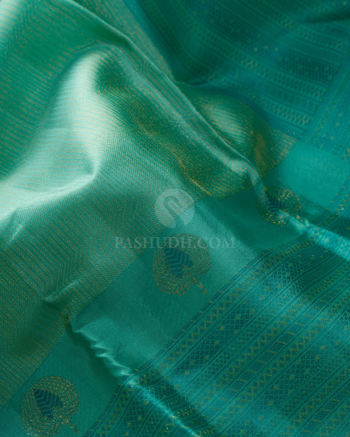 Sky Blue Kanjivaram Silk Saree-D631(E)