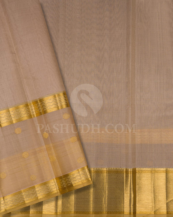 Teal Kora Semi Organza Kanjivaram Silk Saree-S1704(A)