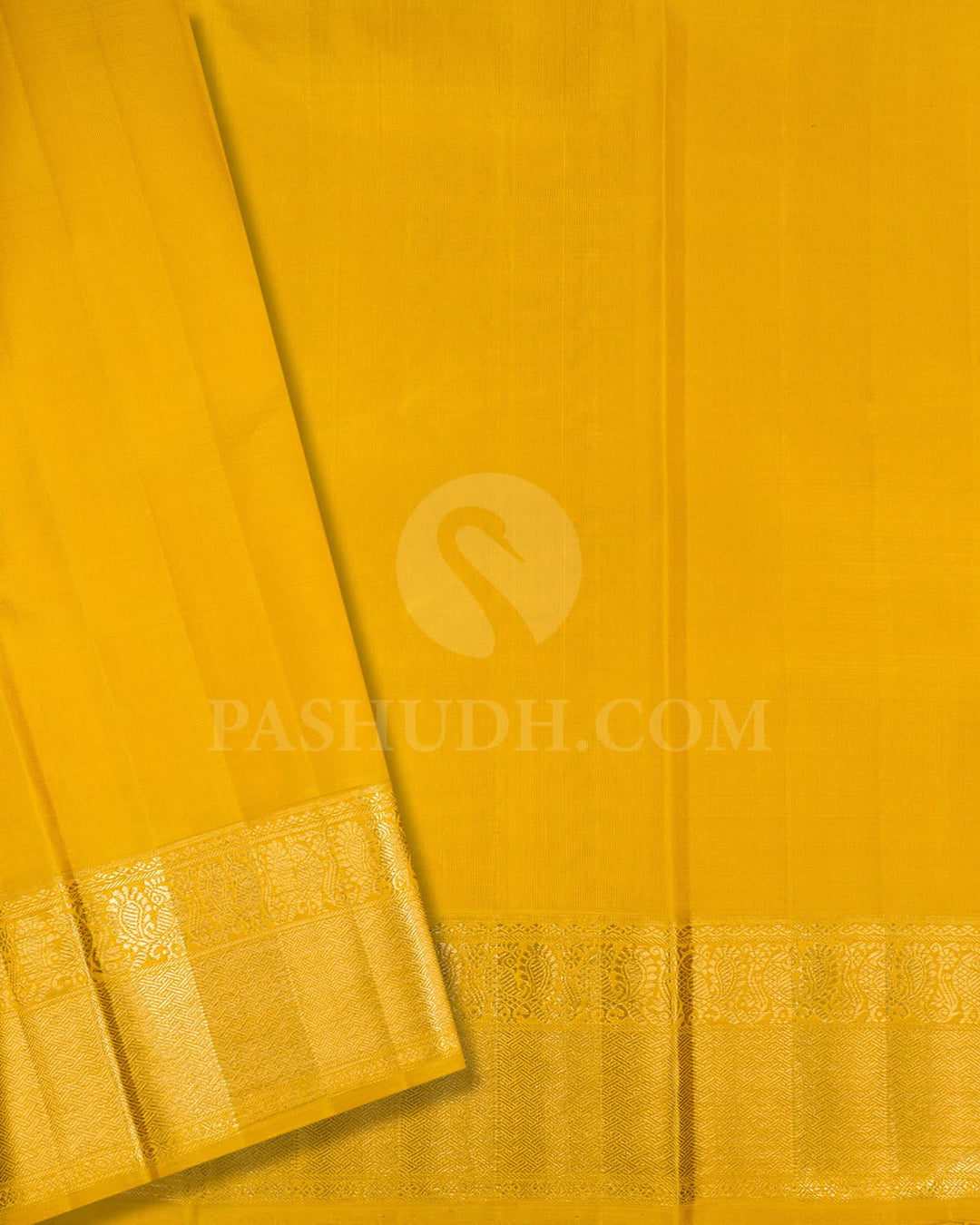 Bottle Green With Yellow Kanjivaram Silk Saree-S1707(A)