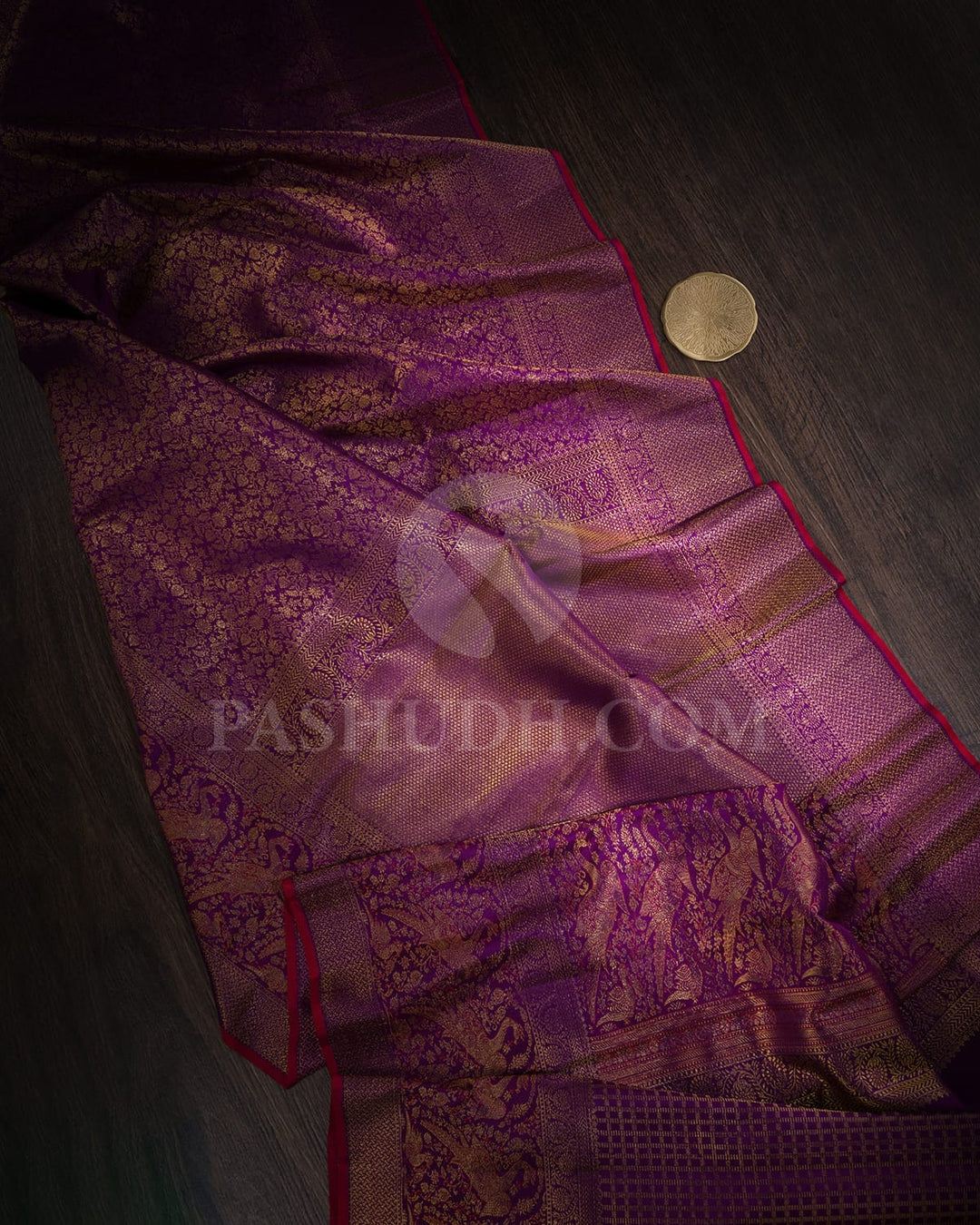 Violet Kanjivaram Silk Saree-S1710(A)