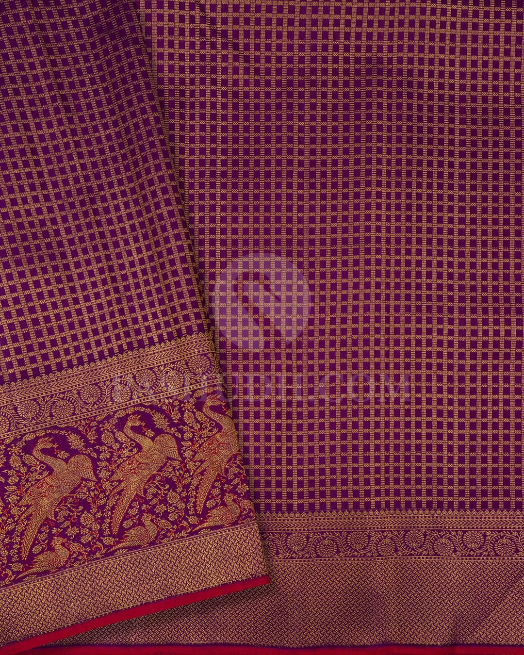 Violet Kanjivaram Silk Saree-S1710(A)