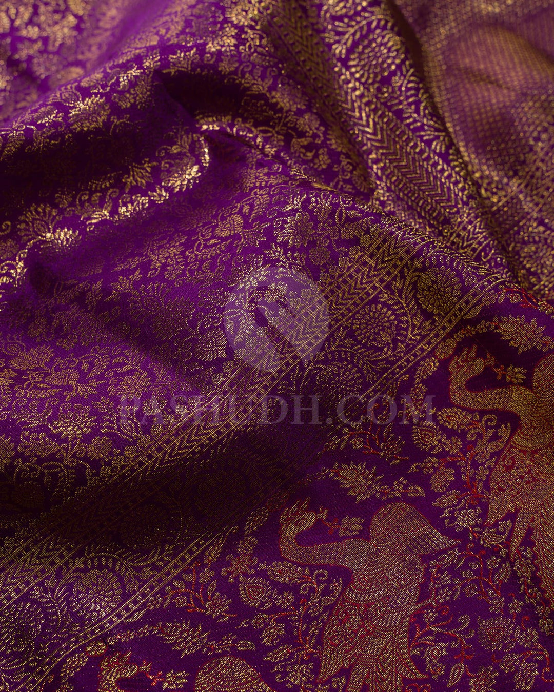 Violet Kanjivaram Silk Saree-S1710(A)