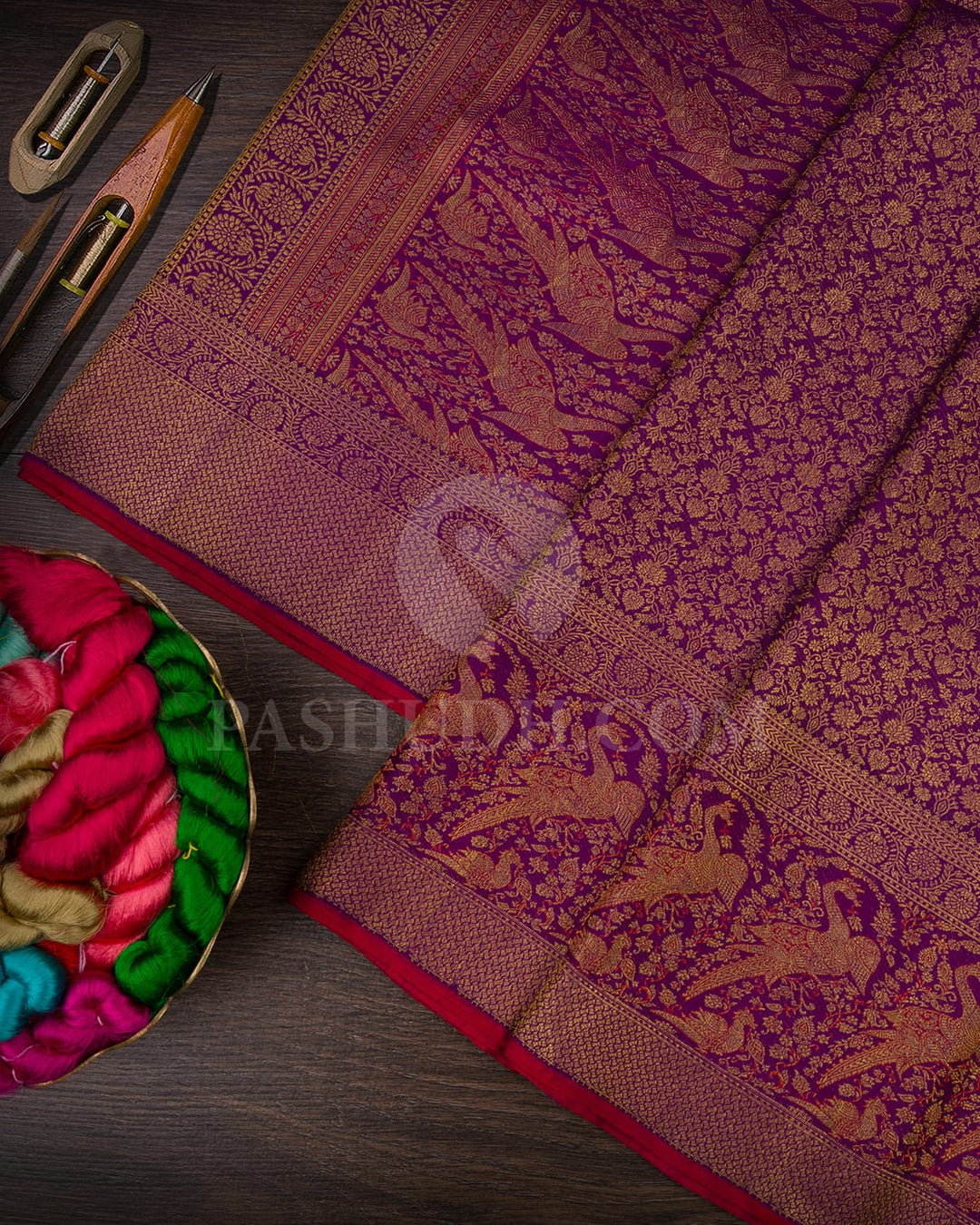 Violet Kanjivaram Silk Saree-S1710(A)