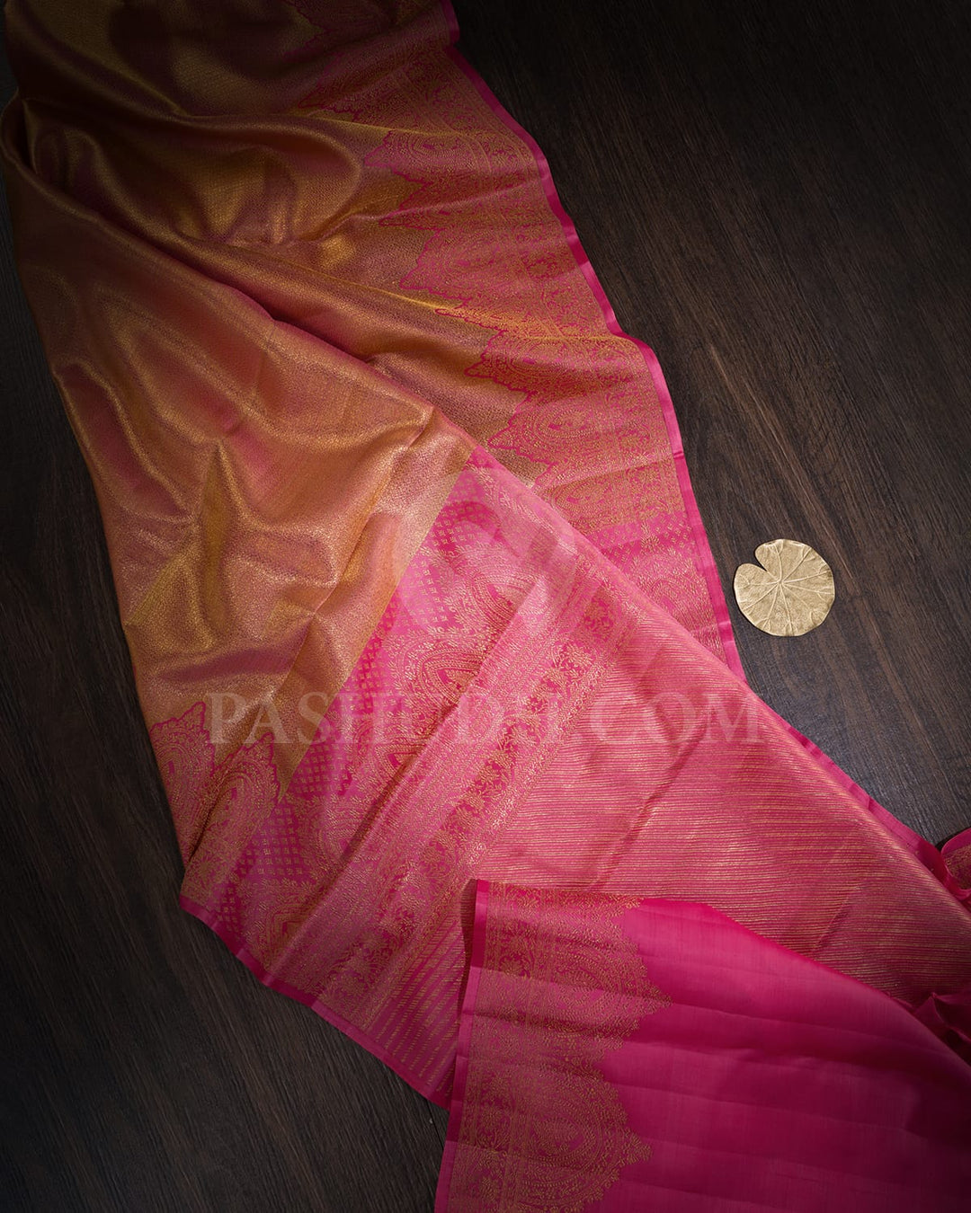 Watermelon Pink Kanjivaram Silk Saree-S1463(B)