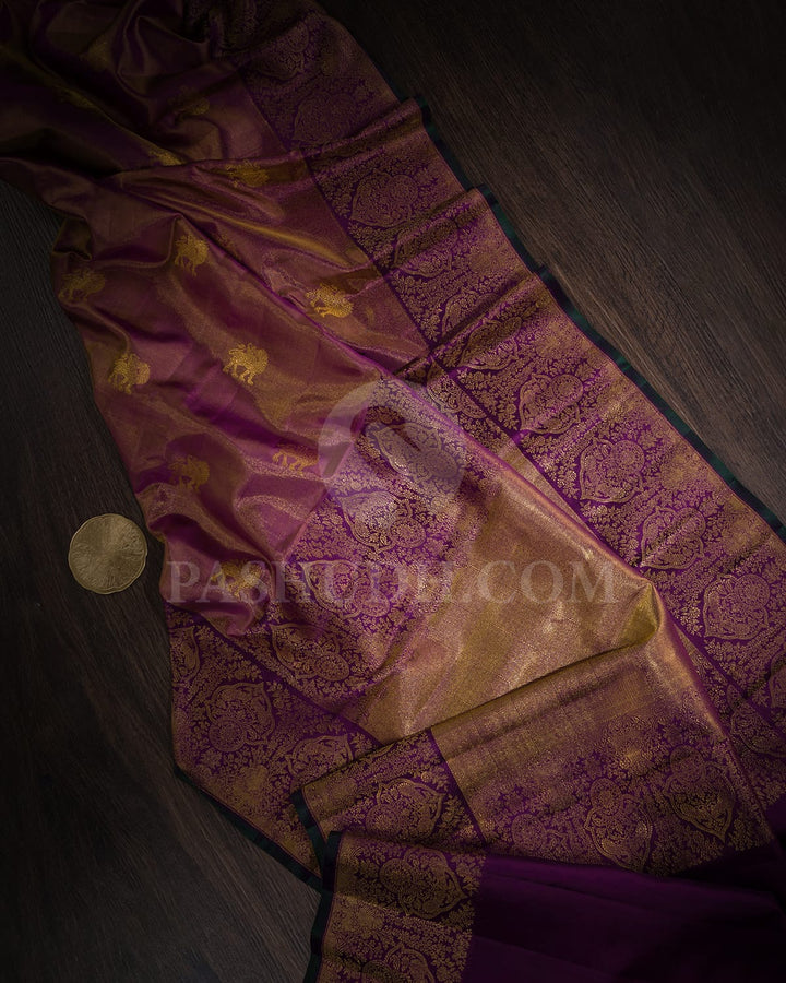 Purple Kanjivaram Silk Saree-S1605(C)
