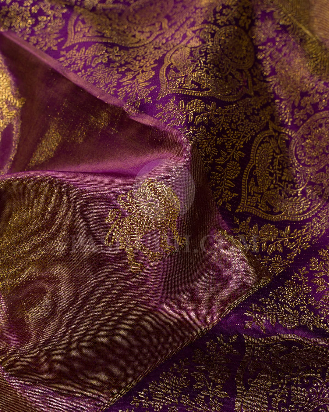 Purple Kanjivaram Silk Saree-S1605(C)