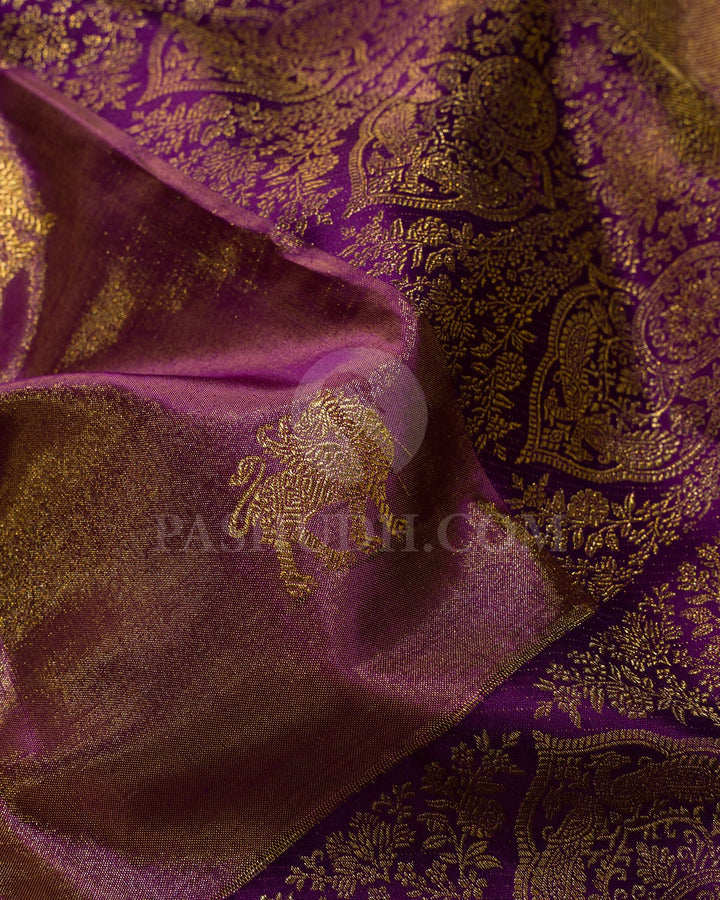 Purple Kanjivaram Silk Saree-S1605(C)
