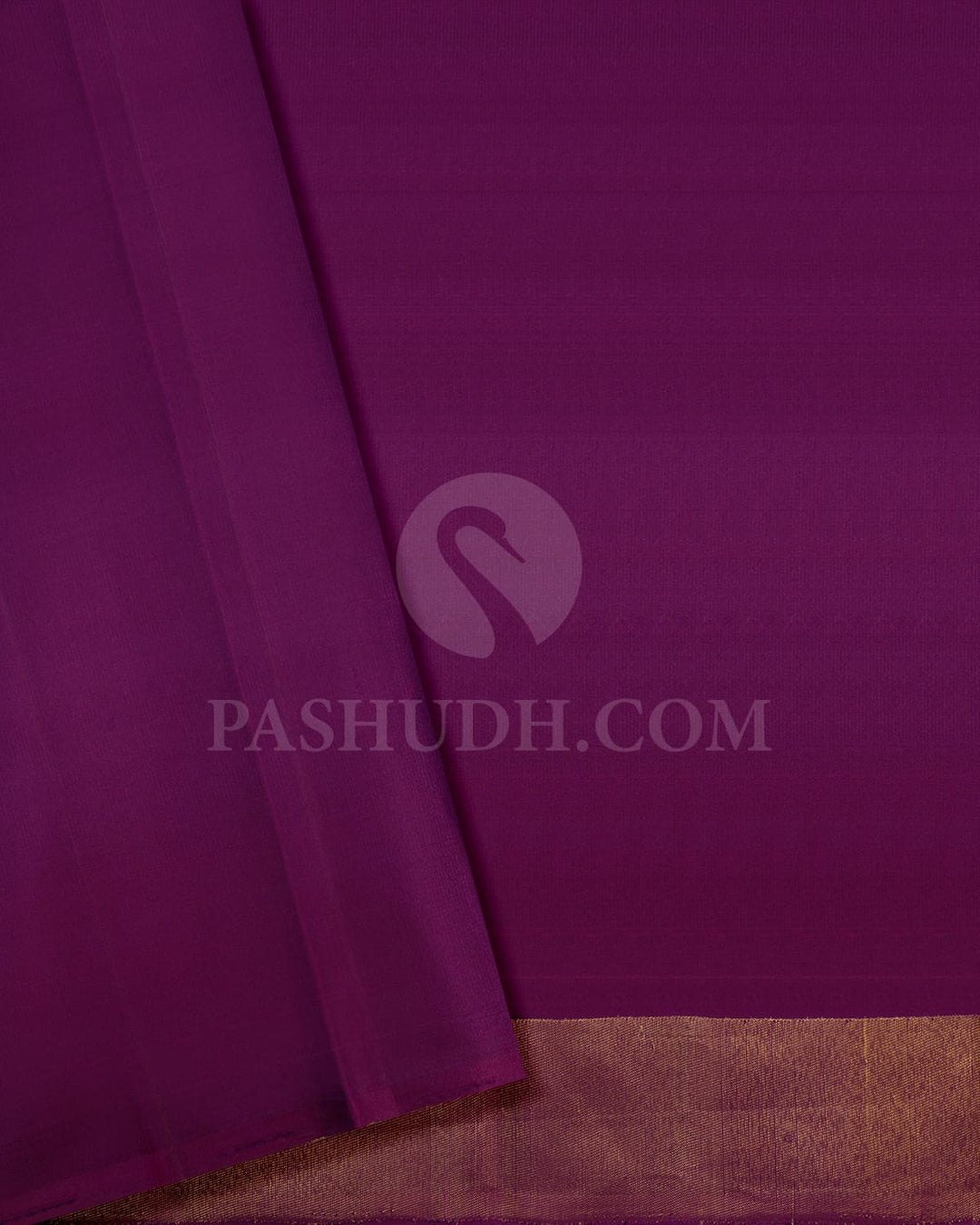 Brown With Purple Kanjivaram Silk Saree-S1063(E)