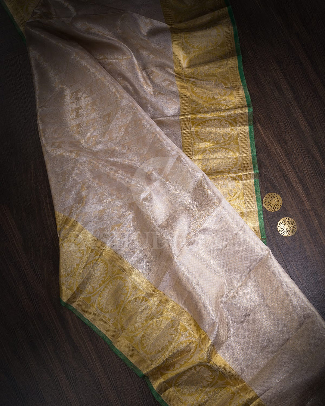 Gold Silver Tissue Kanjivaram Silk Saree-SP403