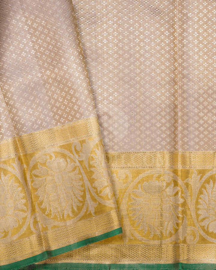 Gold Silver Tissue Kanjivaram Silk Saree-SP403