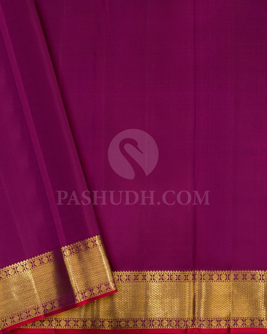 Lime Yellow With Magenta Kanjivaram Silk Saree-S1718(A)