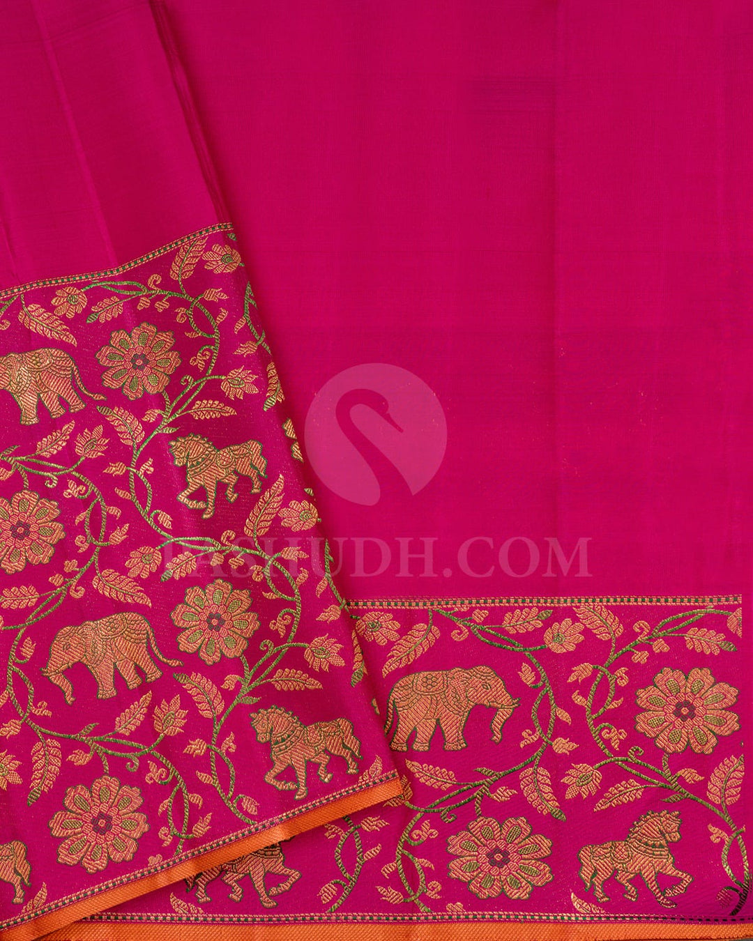 Rani Pink Bridal Kanjivaram Silk Saree-S1727(A)