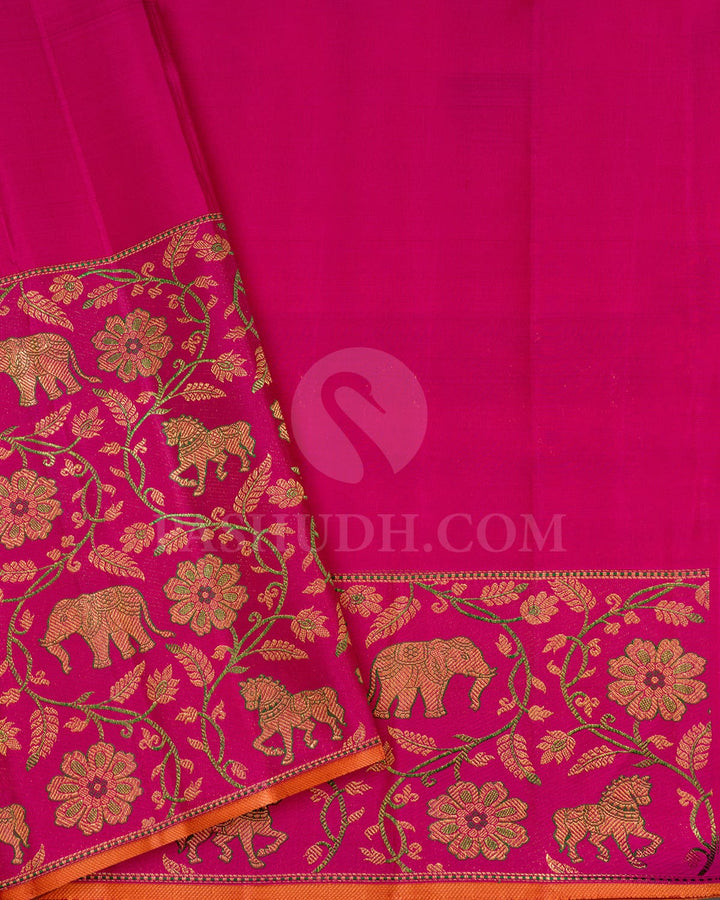 Rani Pink Bridal Kanjivaram Silk Saree-S1727(A)
