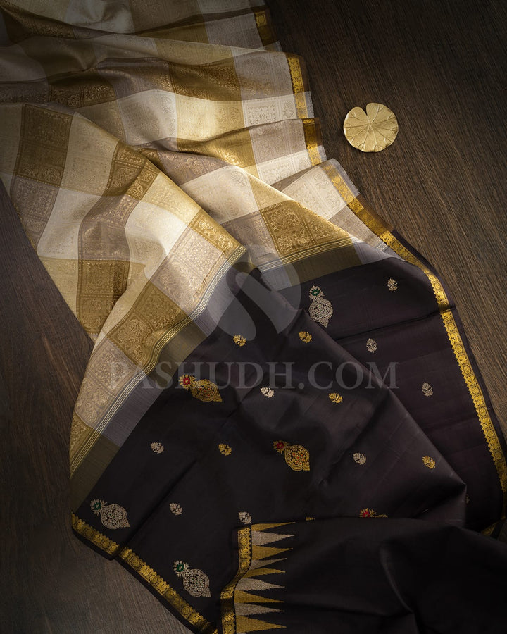 Multi Color Traditional Kanjivaram Silk Saree-S1683(B)