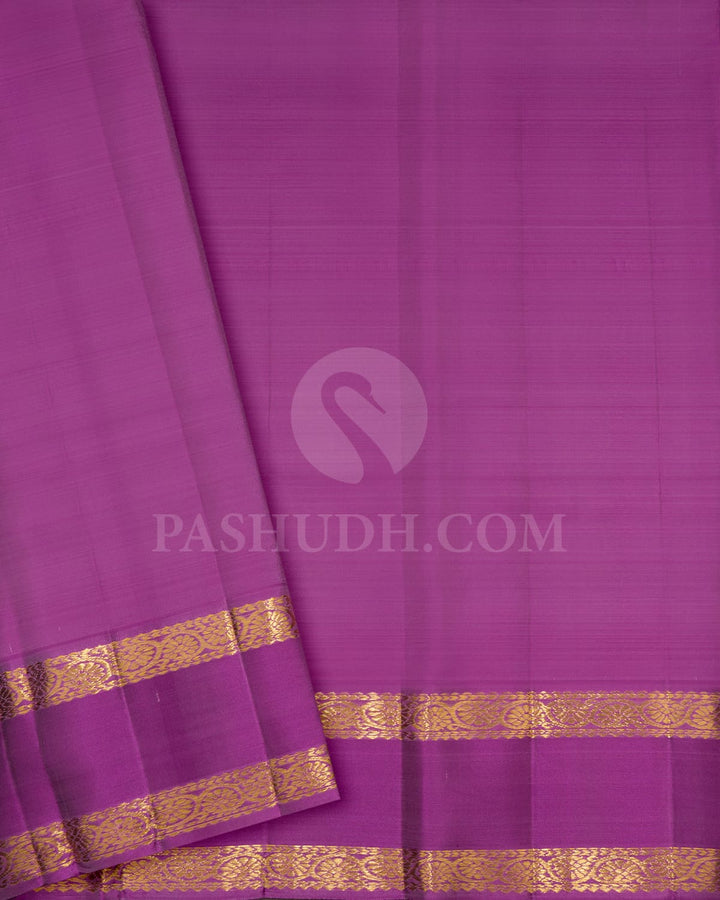 Pastel Checks Traditional Kanjivaram Silk Saree-DJ382(F)