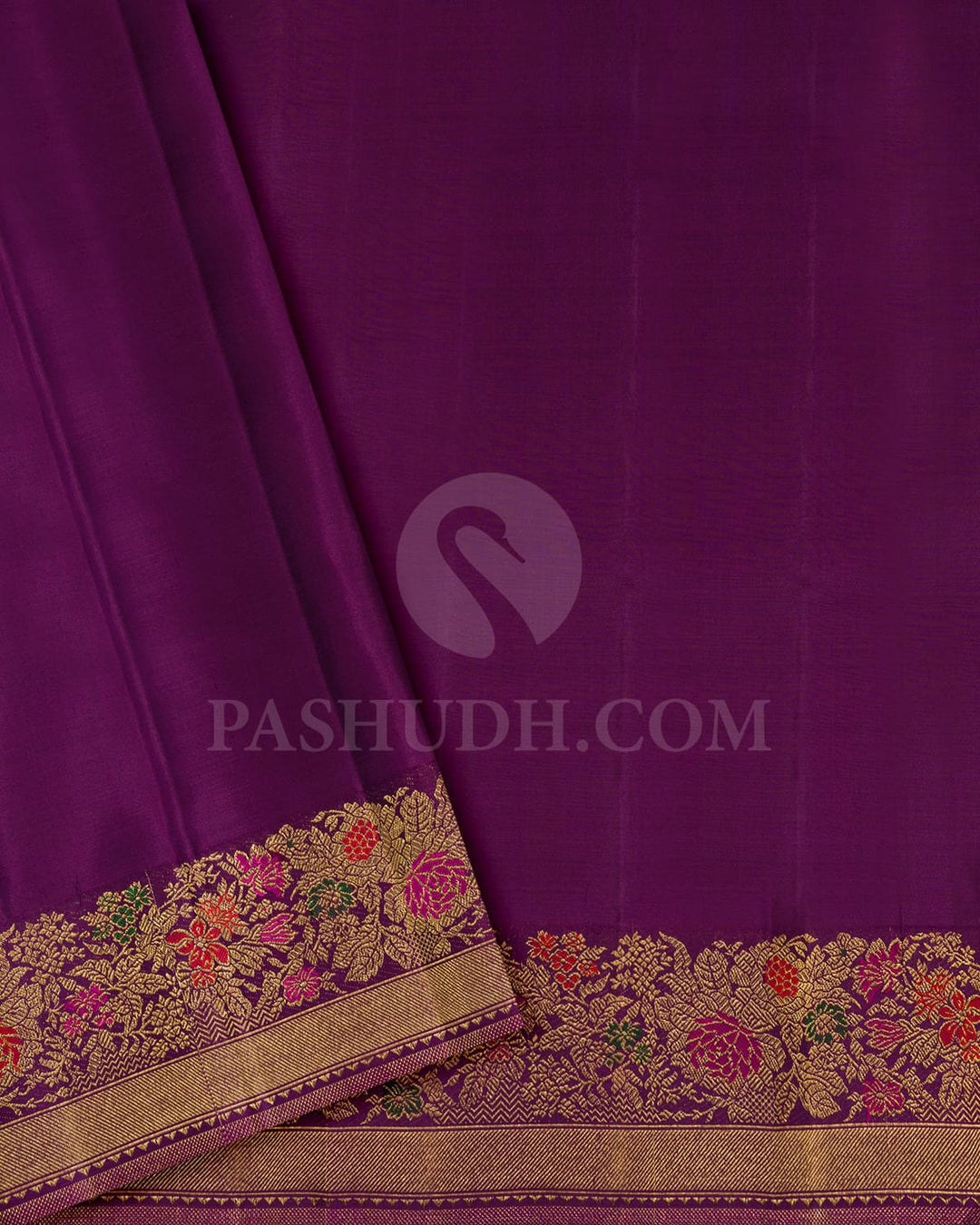 Lavender With Violet Kanjivaram Silk Saree-S1637(C)