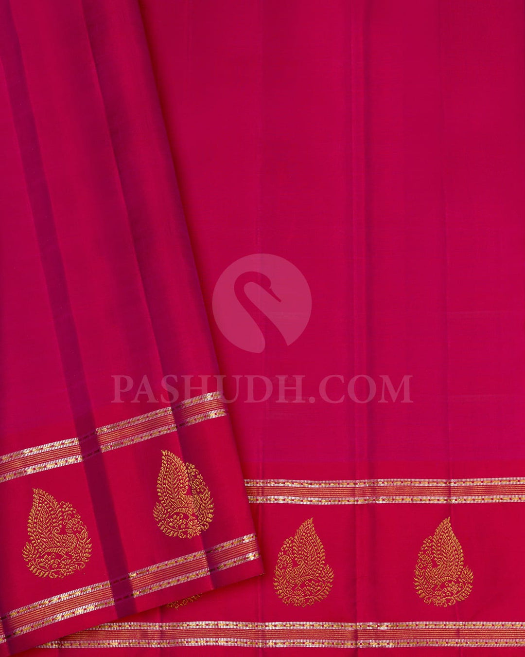 Ruby Pink Kanjivaram Silk Saree-S1622(C)