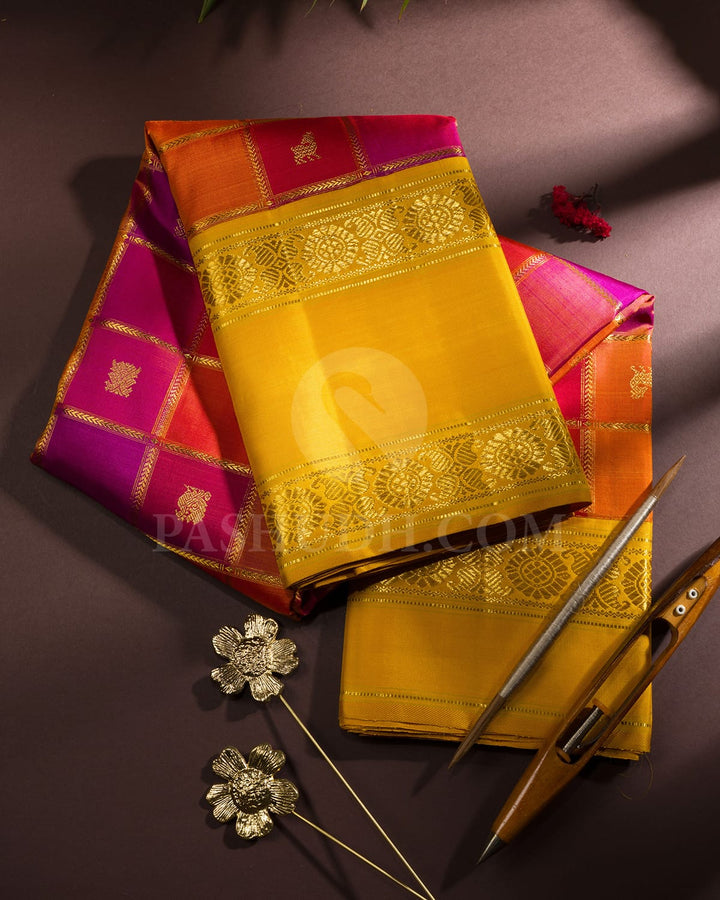Multicolor Traditional Kanjivaram Silk Saree-S1587(D)
