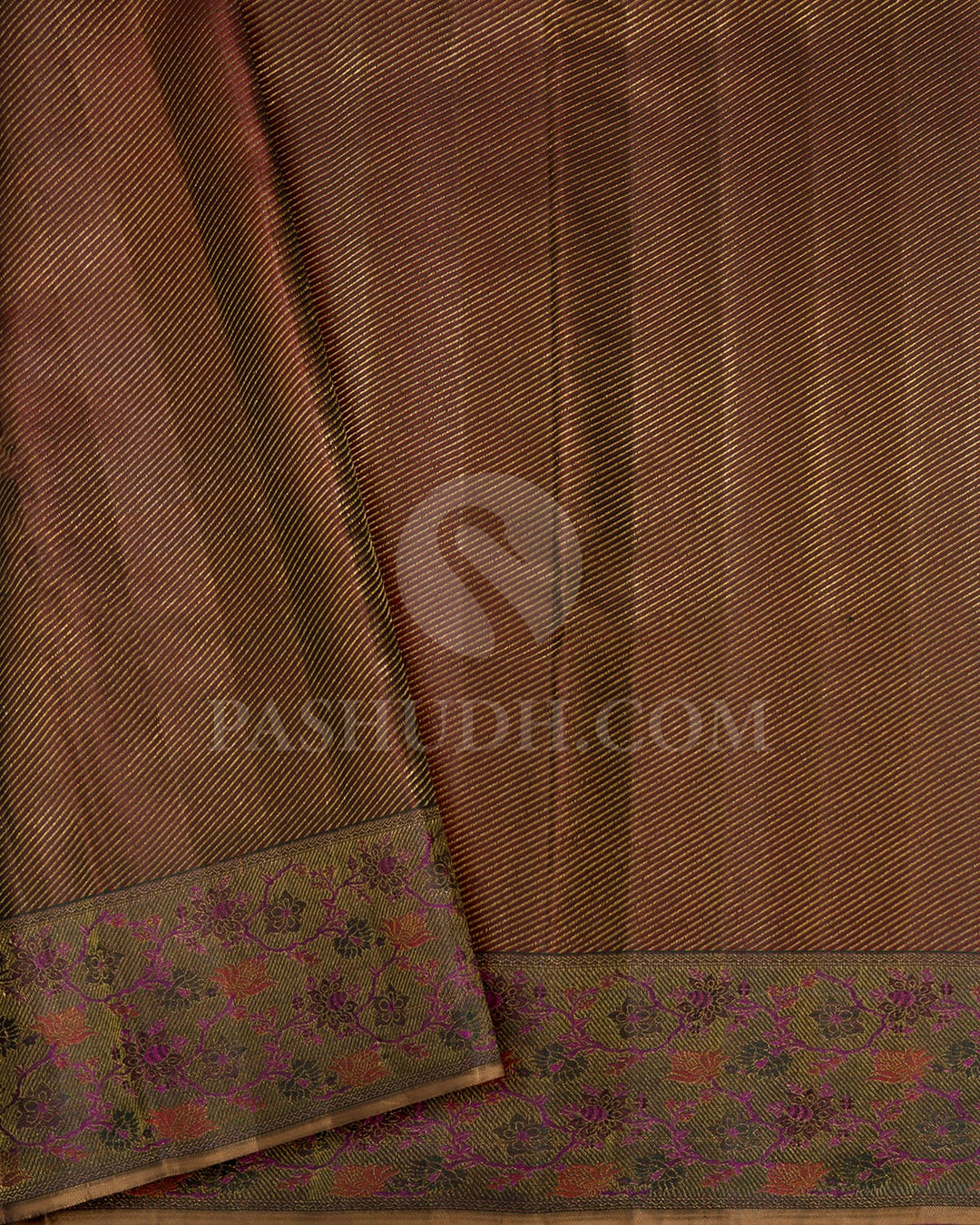 Bottle Green Kanjivaram Silk Saree-D657(C)