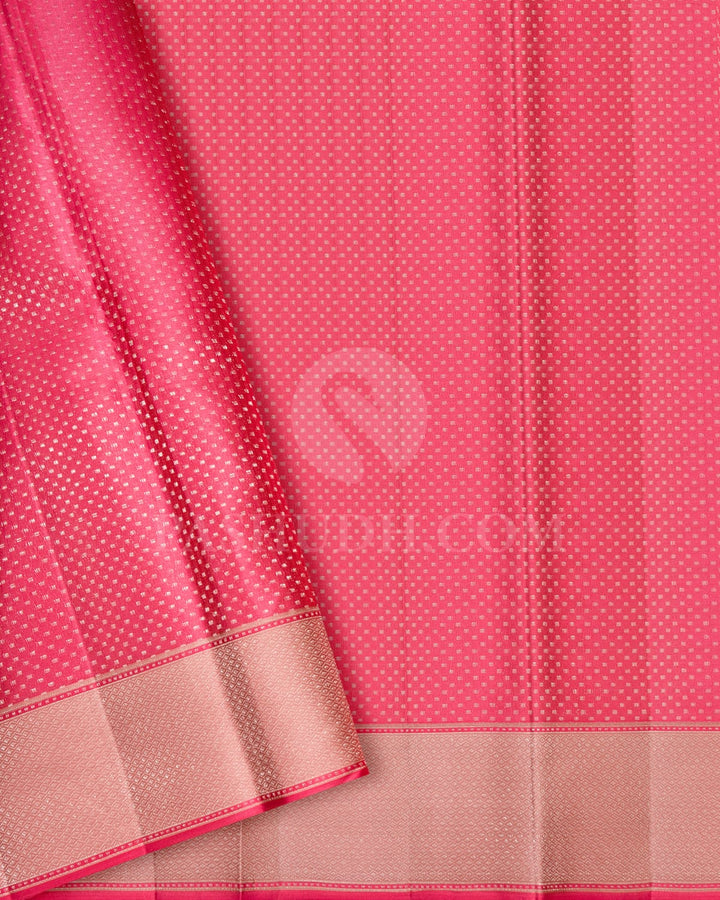 Pastel Shades Of Pink Kanjivaram Silk Saree-DJ355(O)