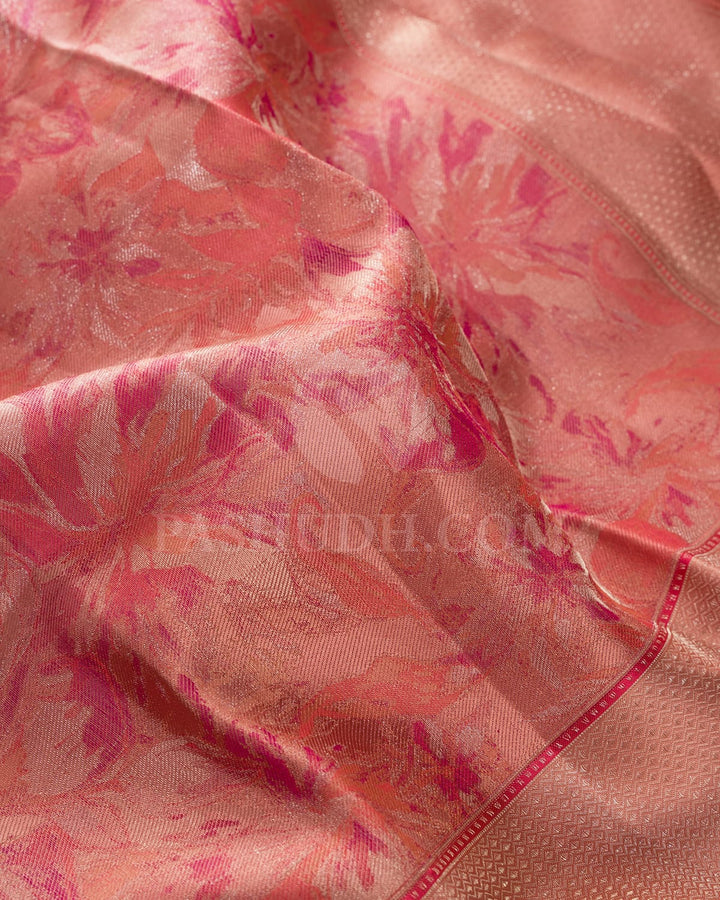 Pastel Shades Of Pink Kanjivaram Silk Saree-DJ355(O)