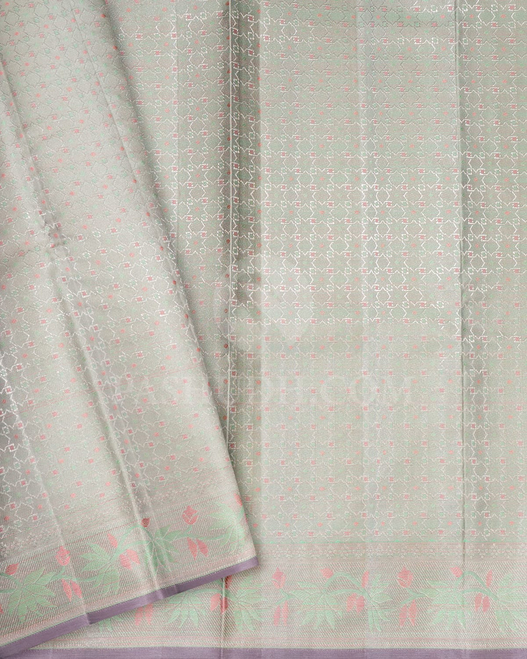 Laurel Green Kanjivaram Silk Saree-DJ401(D)