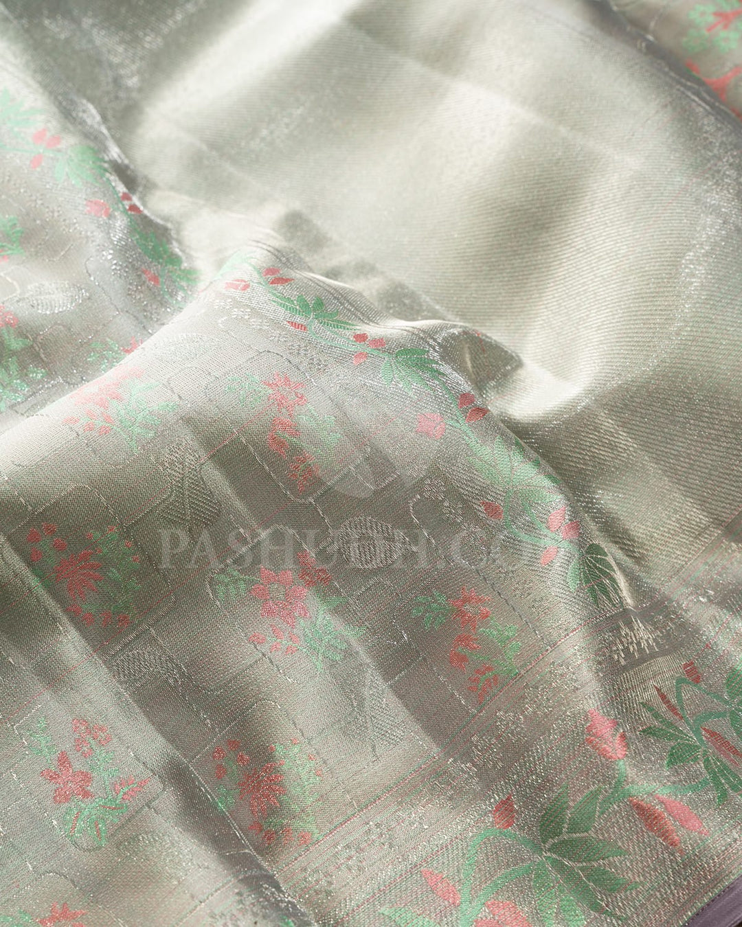 Laurel Green Kanjivaram Silk Saree-DJ401(D)