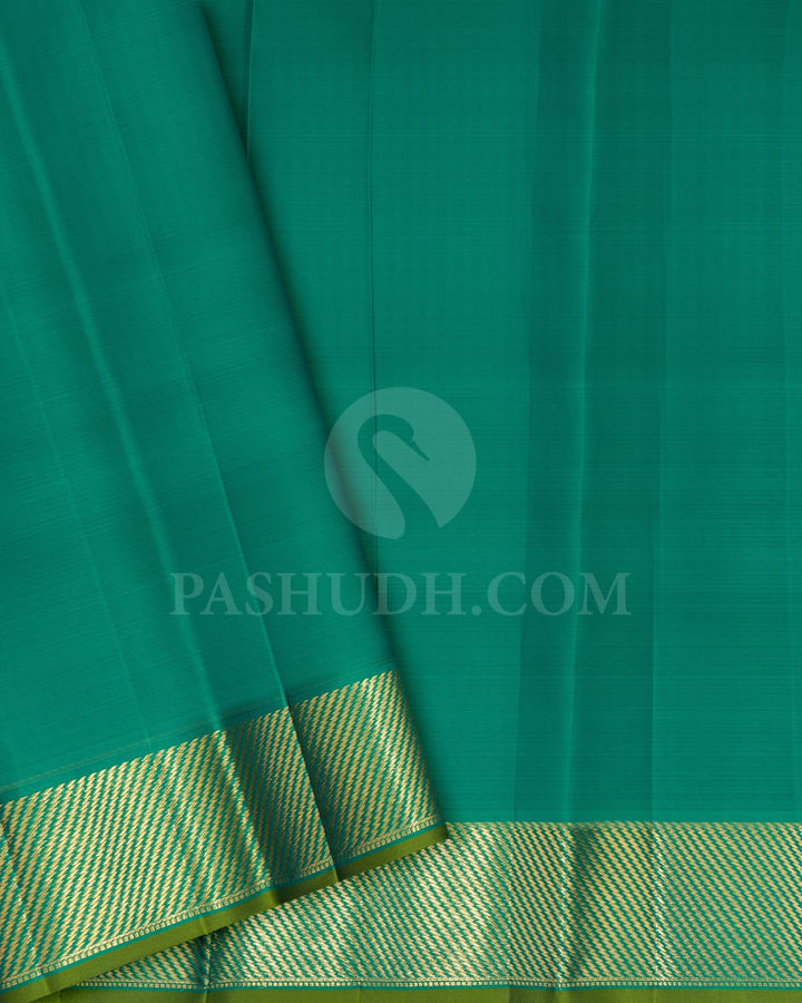 Multi Shades Kanjivaram Silk Saree-DJ442(B)