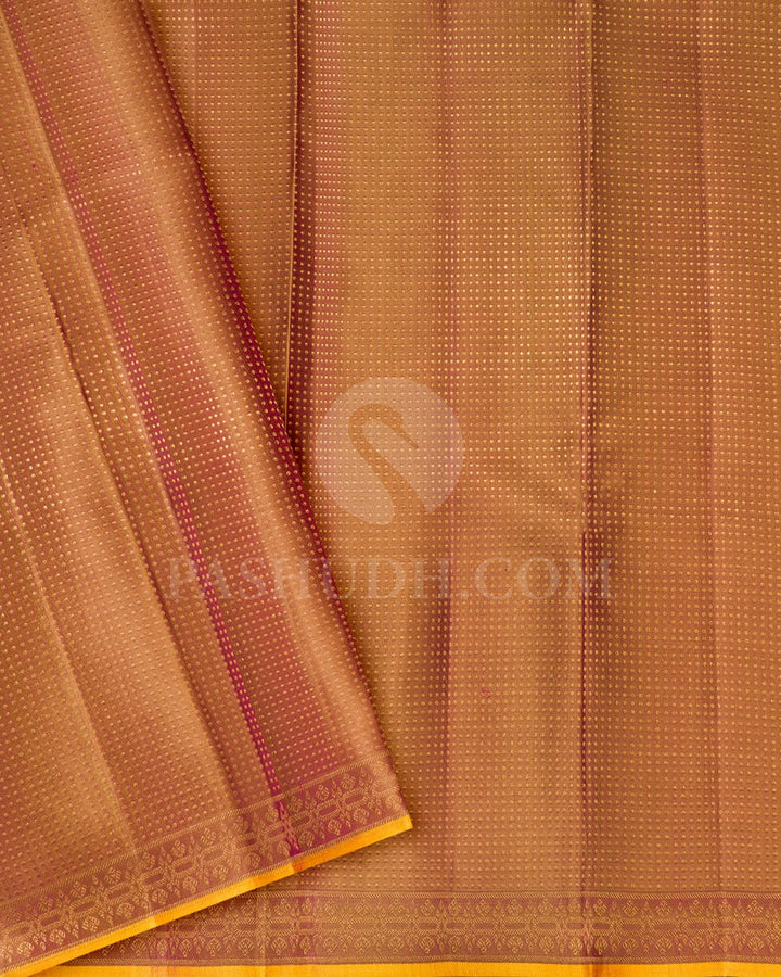 Shades Of Pink And Peach Kanjivaram Silk Saree-DJ410(D)
