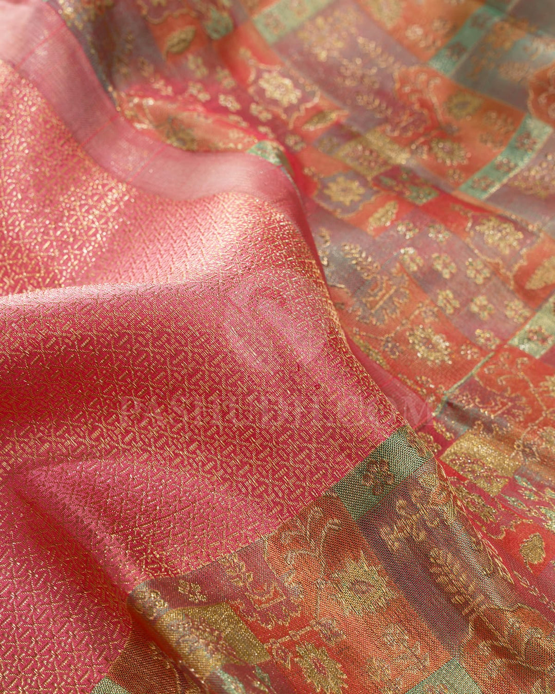 Bubblegum Pink Kanjivaram Silk Saree-D684(A)