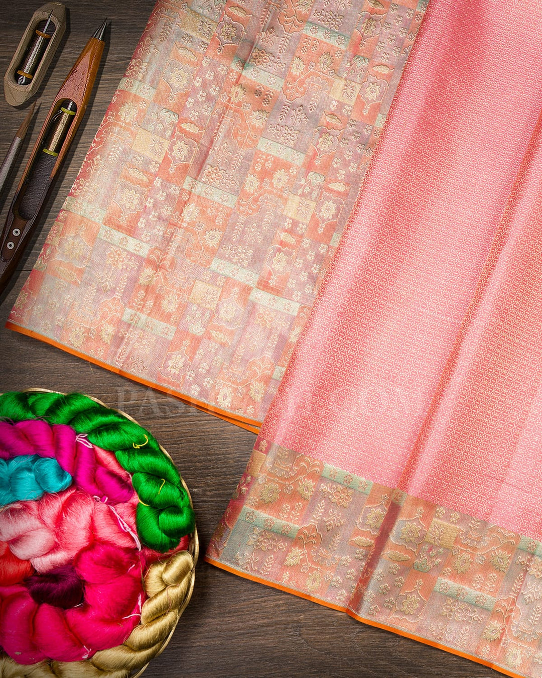 Bubblegum Pink Kanjivaram Silk Saree-D684(A)