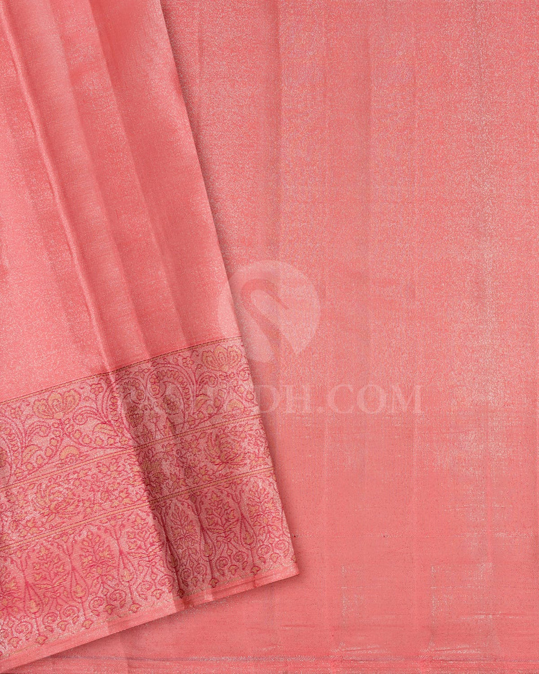 French Rose Kanjivaram Silk Saree-D681(A)