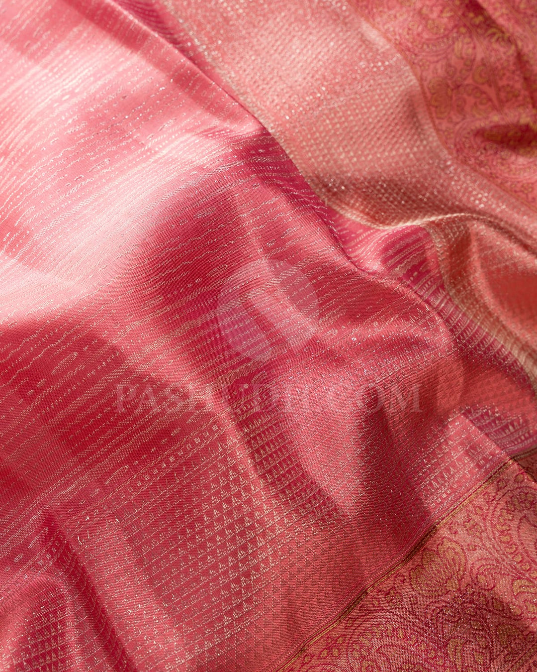 French Rose Kanjivaram Silk Saree-D681(A)