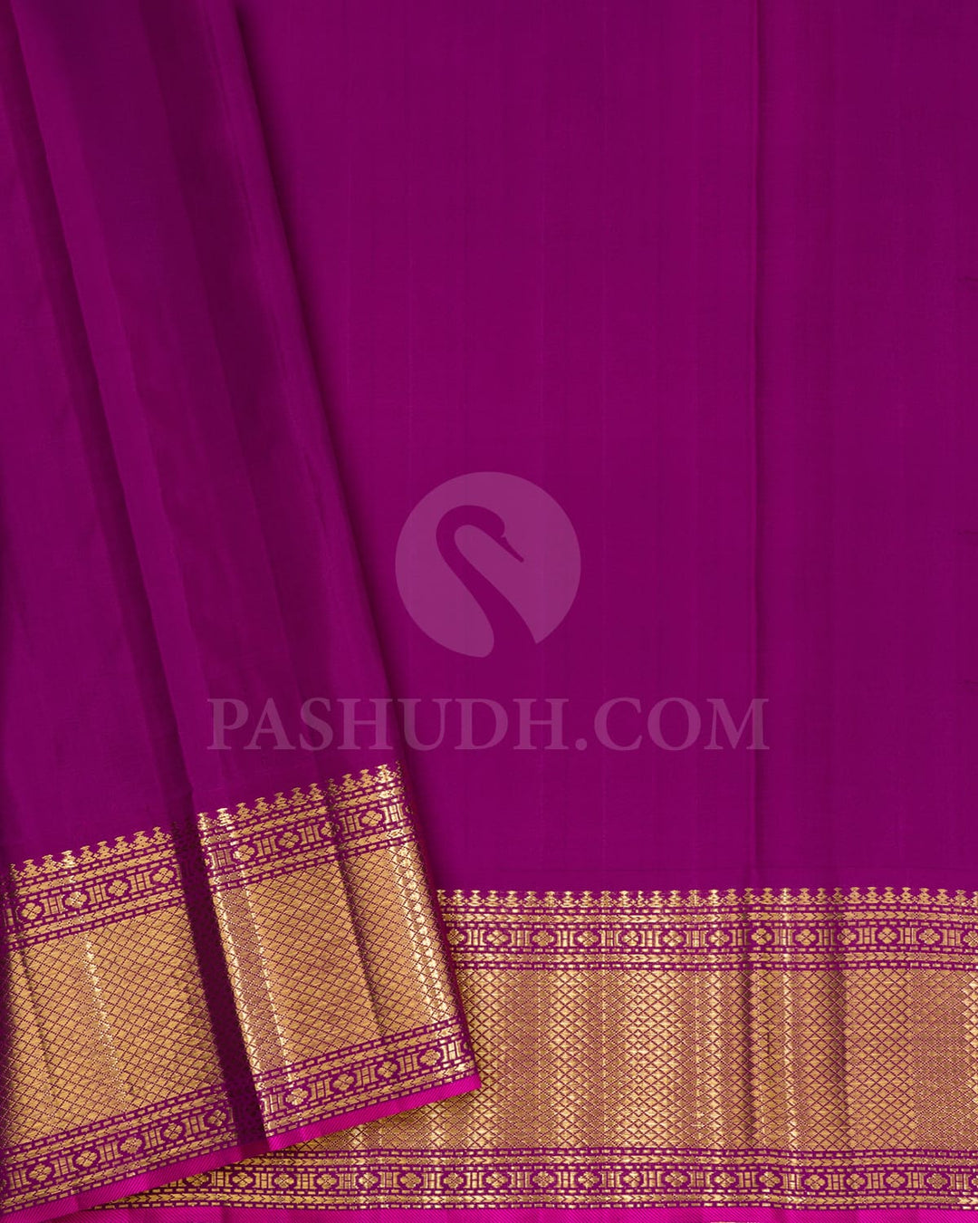 Dual Shaded Sapphire Green With Purple Kanjivaram Silk Saree-S1747(A)