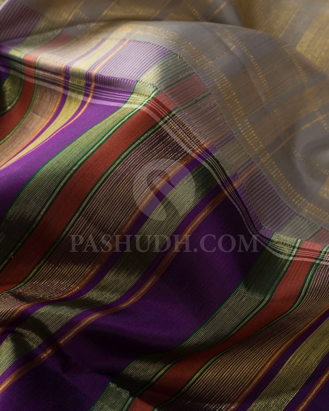 Multicolor Traditional Kanjivaram Silk Saree-AK26