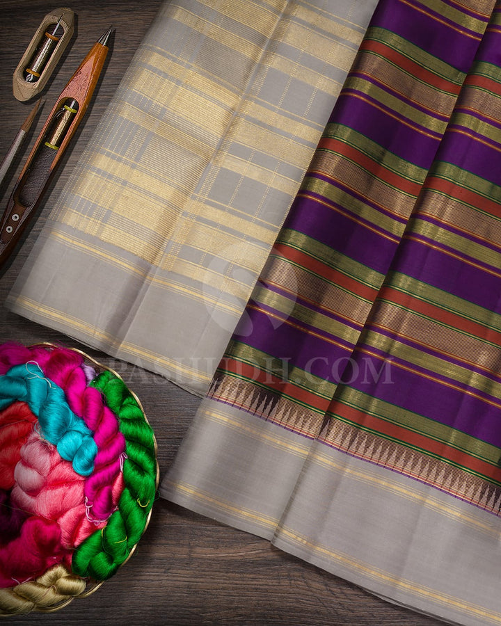 Multicolor Traditional Kanjivaram Silk Saree-AK26