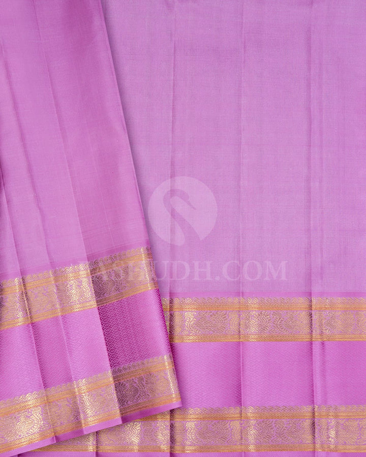 Deep Indigo Blue With Violet Kanjivaram Silk Saree-S1753(A)