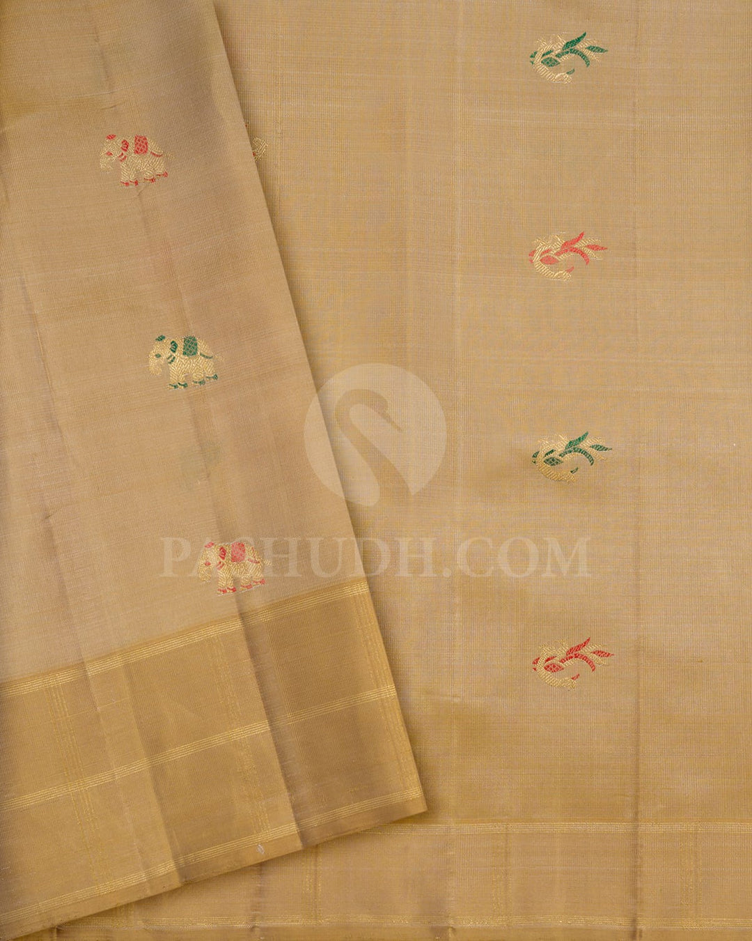 Multishade Kanjivaram Silk Saree-S1755(A)
