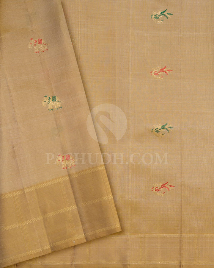 Multishade Kanjivaram Silk Saree-S1755(A)