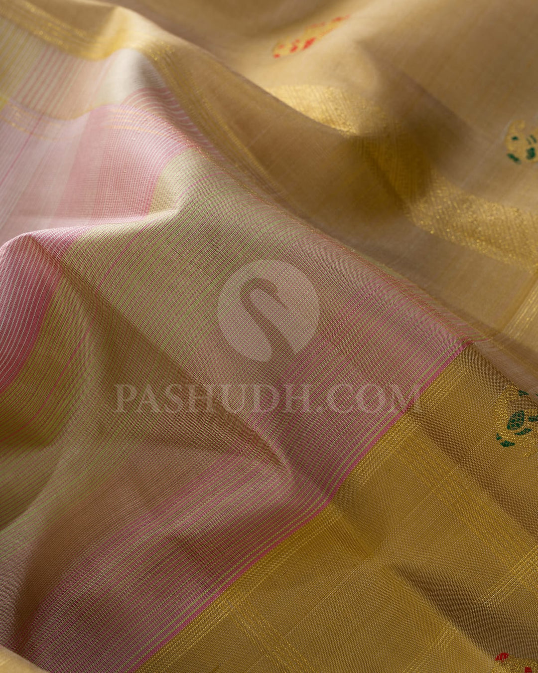 Multishade Kanjivaram Silk Saree-S1755(A)