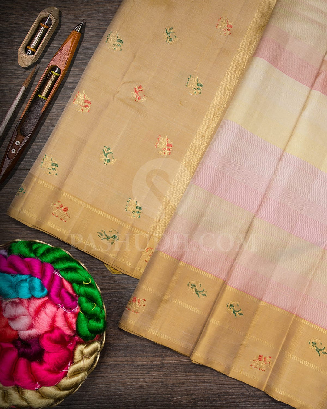 Multishade Kanjivaram Silk Saree-S1755(A)