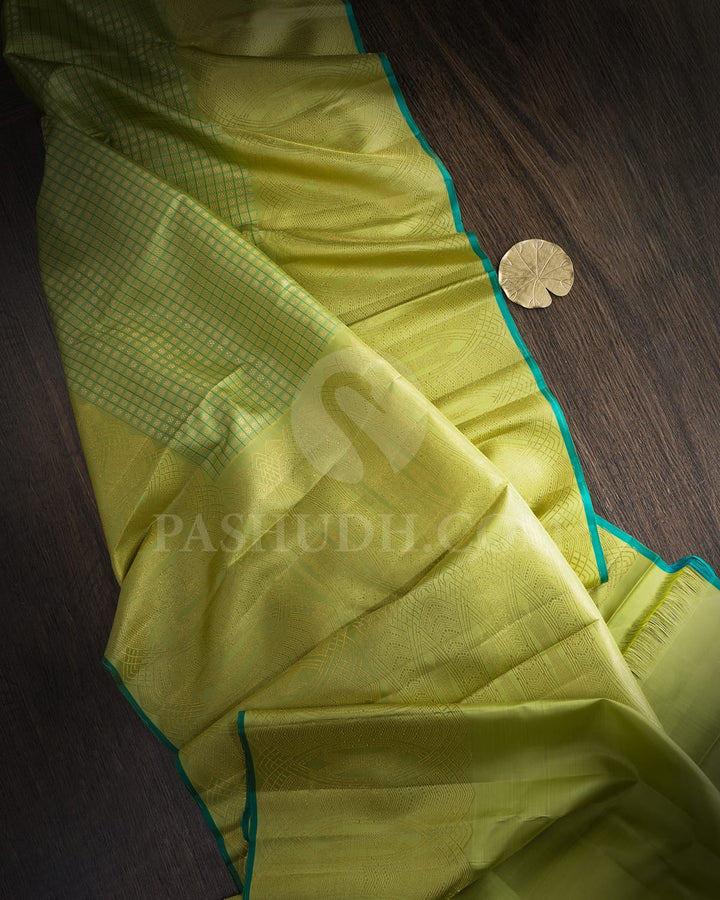 Parrot Green Kanjivaram Silk Saree-S1749(A)