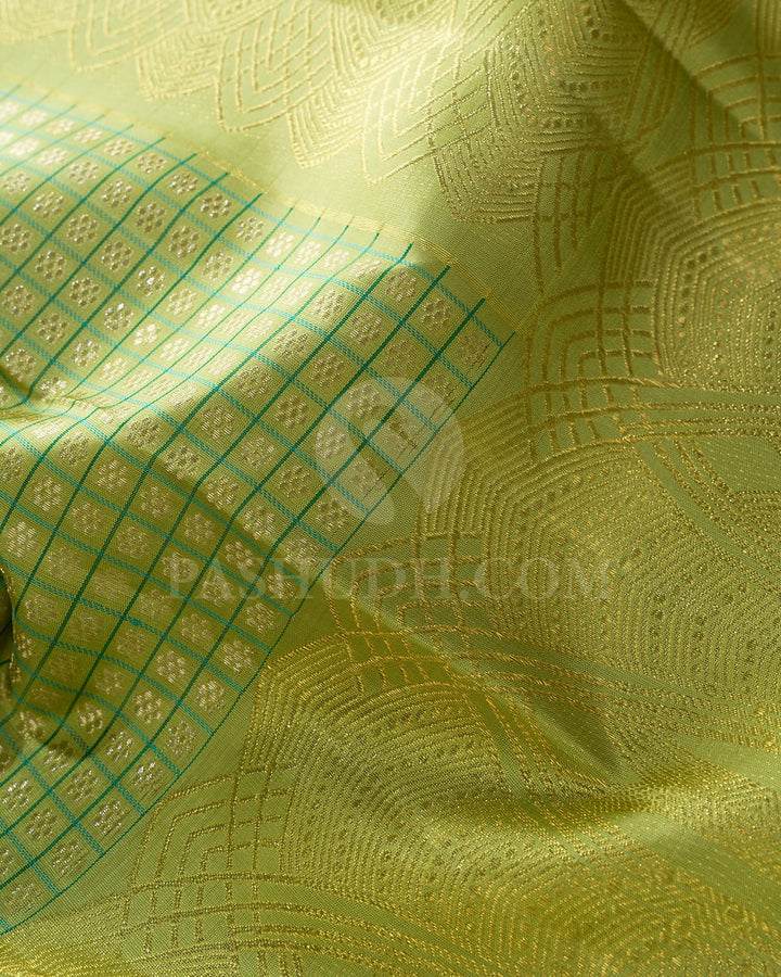 Parrot Green Kanjivaram Silk Saree-S1749(A)