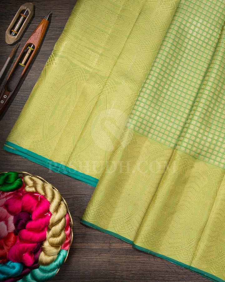 Parrot Green Kanjivaram Silk Saree-S1749(A)