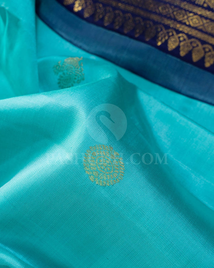 Sky Blue Traditional Kanjivaram Silk Saree-S1746(A)