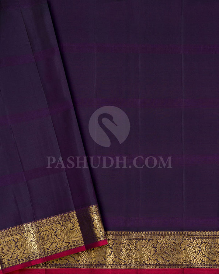 Soft Coral Pink Kanjivaram Silk Saree-S1759(A)