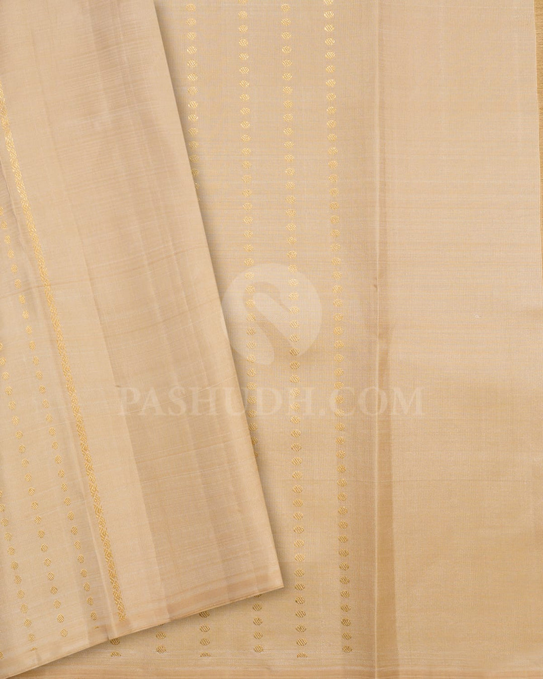 Irish Purple And Beige Traditional Borderless Kanjivaram Silk Saree-S1761(A)
