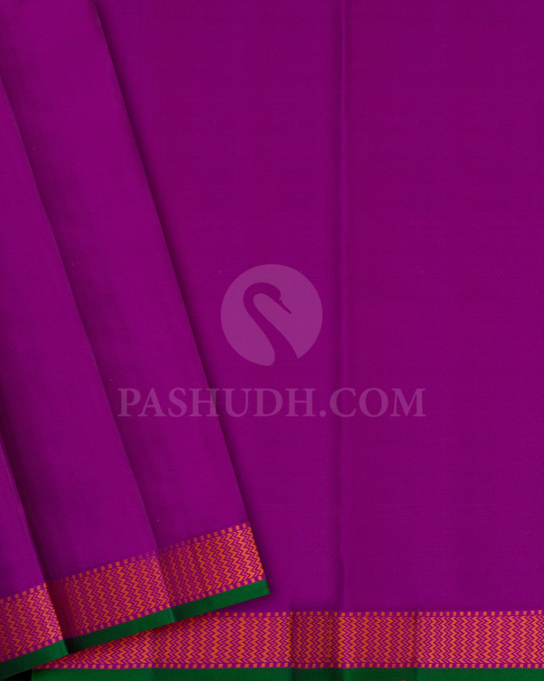 Multi Shades Of Green,Magenta And Mustard Kanjivaram Silk Saree-DJ428(E)