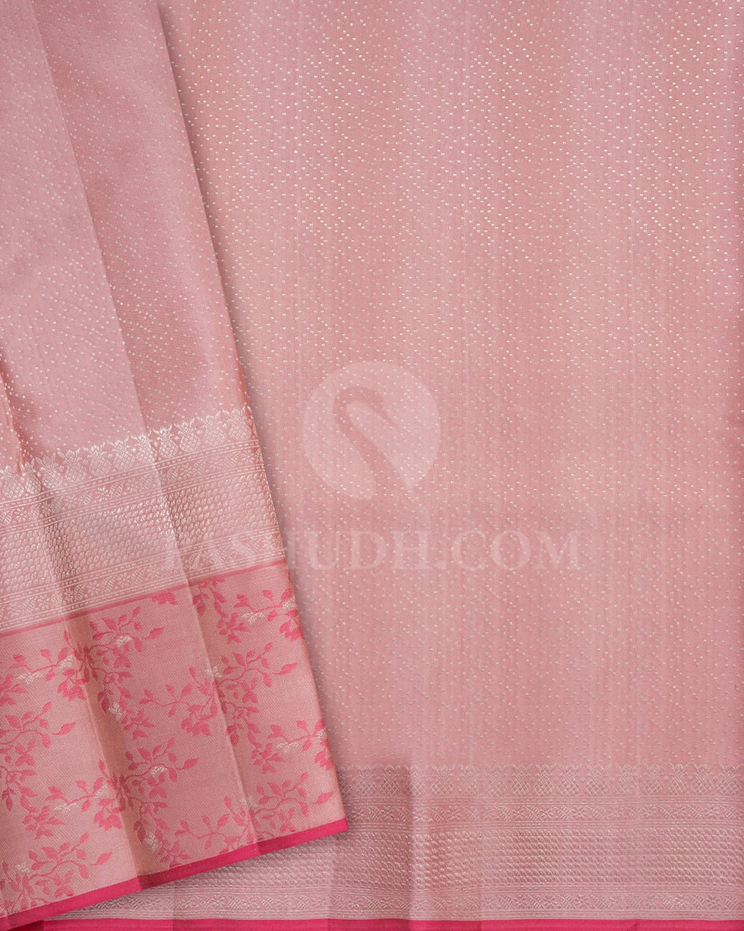 Pastel Pink Kanjivaram Silk Saree-DJ420(F)