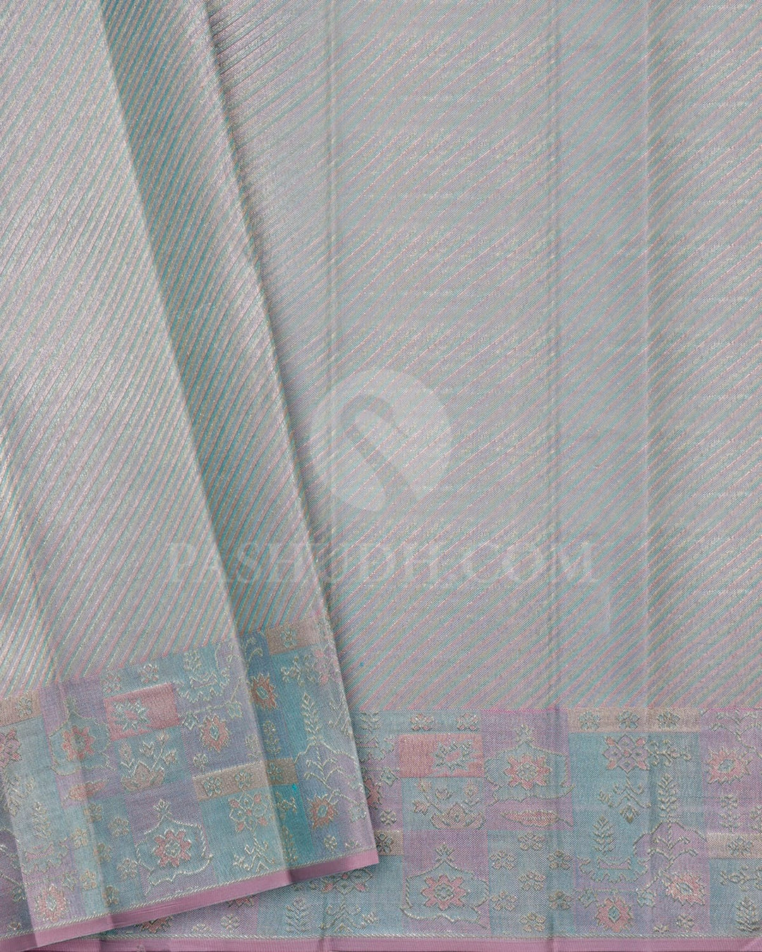Sky Blue Kanjivaram Silk Saree-D684(C)